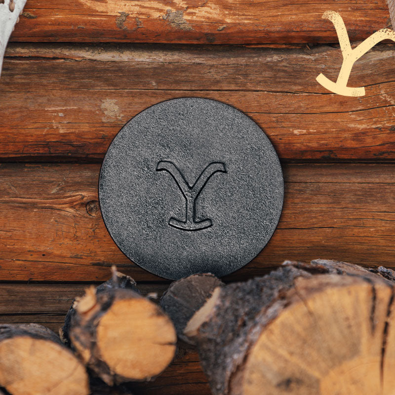 Yellowstone® 8 Inch Round Seasoned Cast Iron Power Y Grill Press