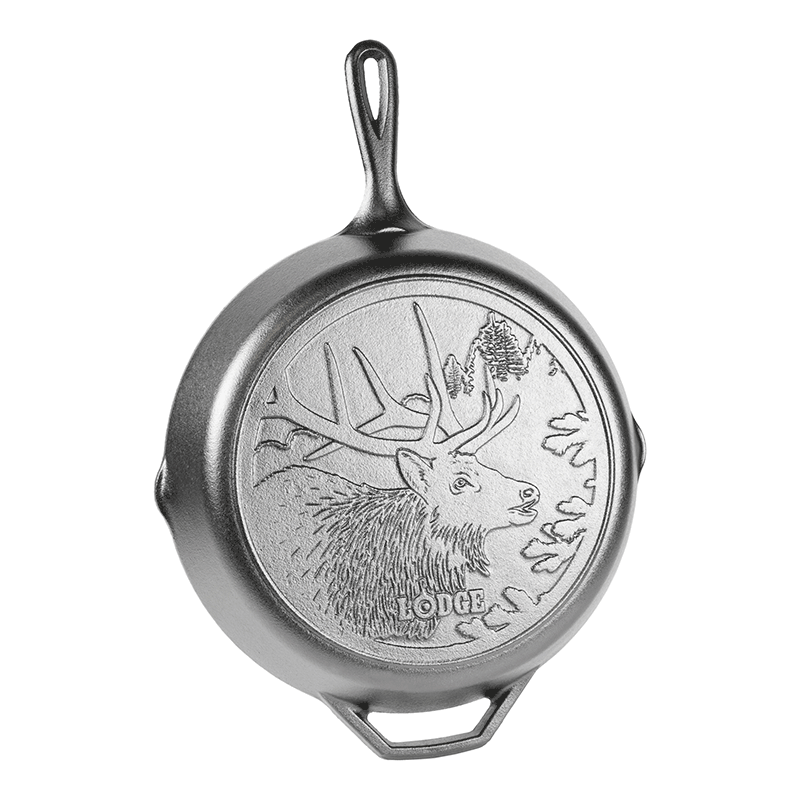 Wildlife Series® 12 Inch Cast Iron Elk Skillet