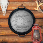 Yellowstone® 17 Inch Seasoned Cast Iron So Wild. So Angry Dual Handle Pan