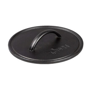 Seasoned Cast Iron Round Grill Press